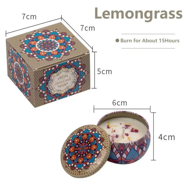 Velas Aromáticas em Lata Floral - Imagem 16