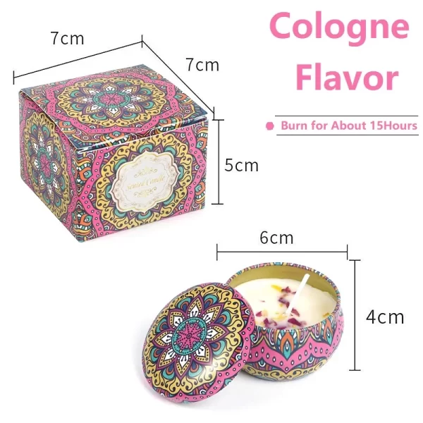 Velas Aromáticas em Lata Floral - Imagem 14
