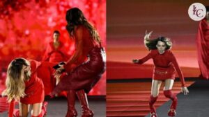 Belinda sofre queda durante o desfile Le Défilé da L’Oréal em Paris Fashion Week 2025 e é ajudada por Anitta, que reforçou a mensagem de sororidade feminina na passarela (1)